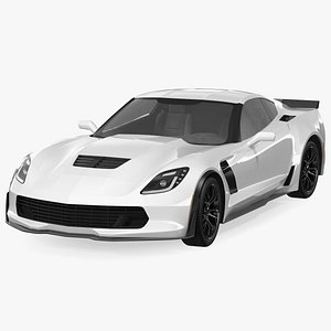 3D sport car generic rigged model