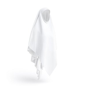 White Khimar - muslim traditional woman jilbab 3D model