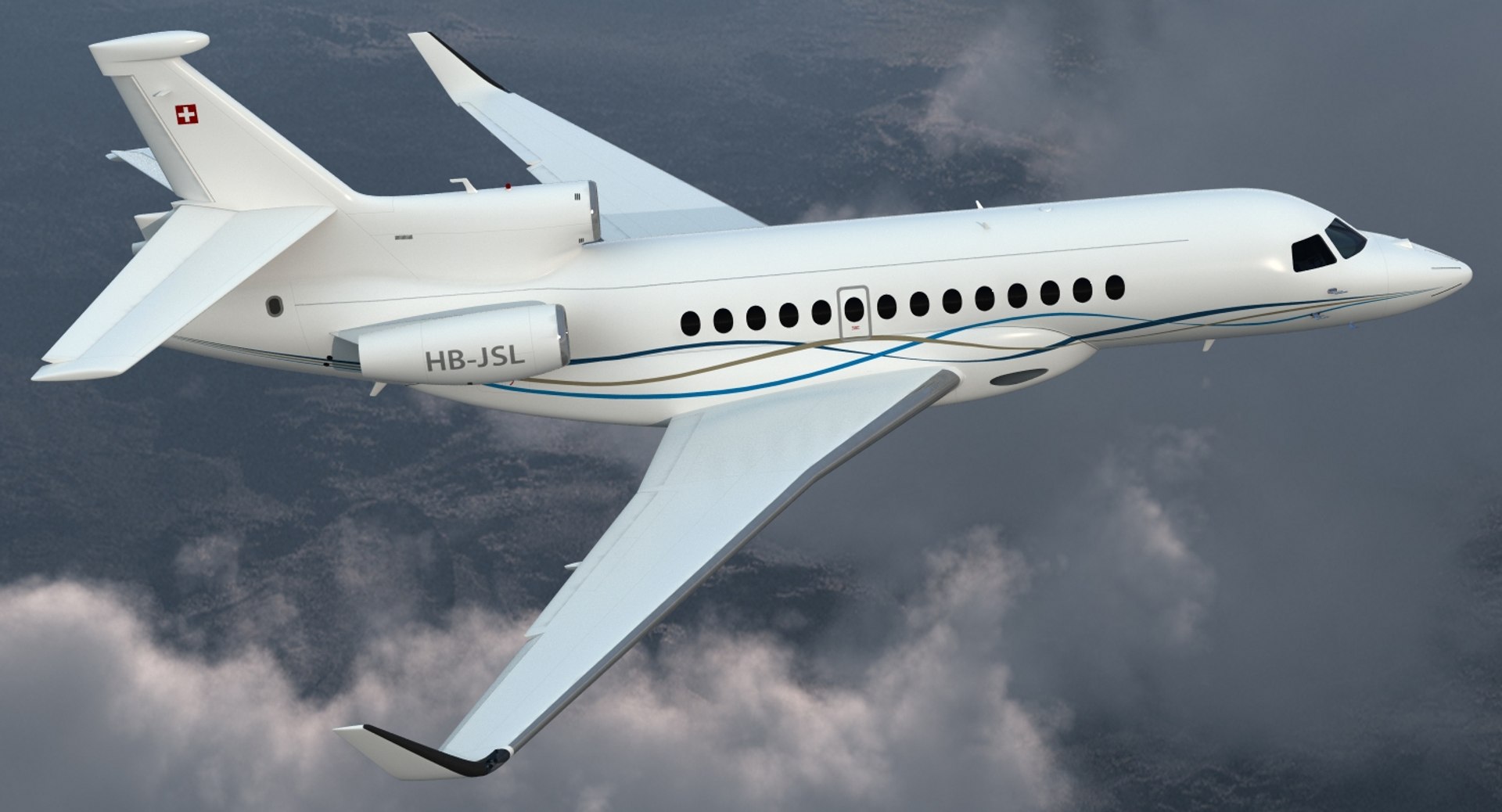 3D Business Long Range Trijet | 1146159 | TurboSquid