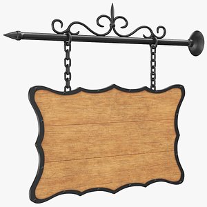 real bar sign 3D model