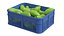 Coleção de caixas de plástico para frutas