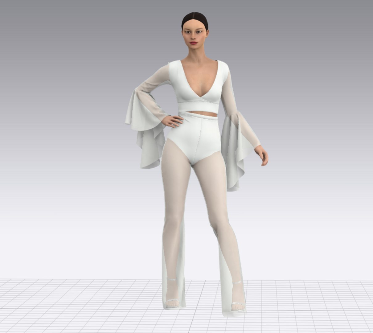 3D Blouse with flared-sleeve and trousers https://p.turbosquid.com/ts-thumb/Qk/gKH4Iw/dm/screenshot20240525181034/png/1716646326/1920x1080/fit_q87/2c885f71b9f06f00275bf12013f26171cc9dd5d2/screenshot20240525181034.jpg