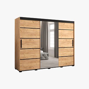 Bergamo V2 250 Sliding Wardrobe Low-poly 3D model