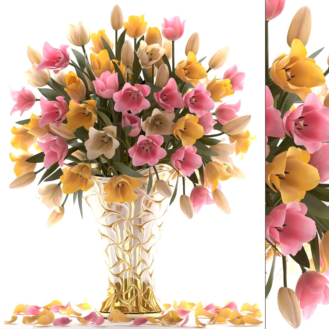 3D bouquet tulips - TurboSquid 1281753