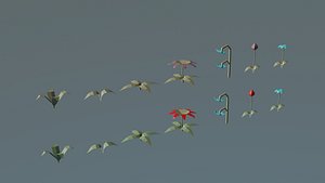 Flowers Lowpoly 3D model