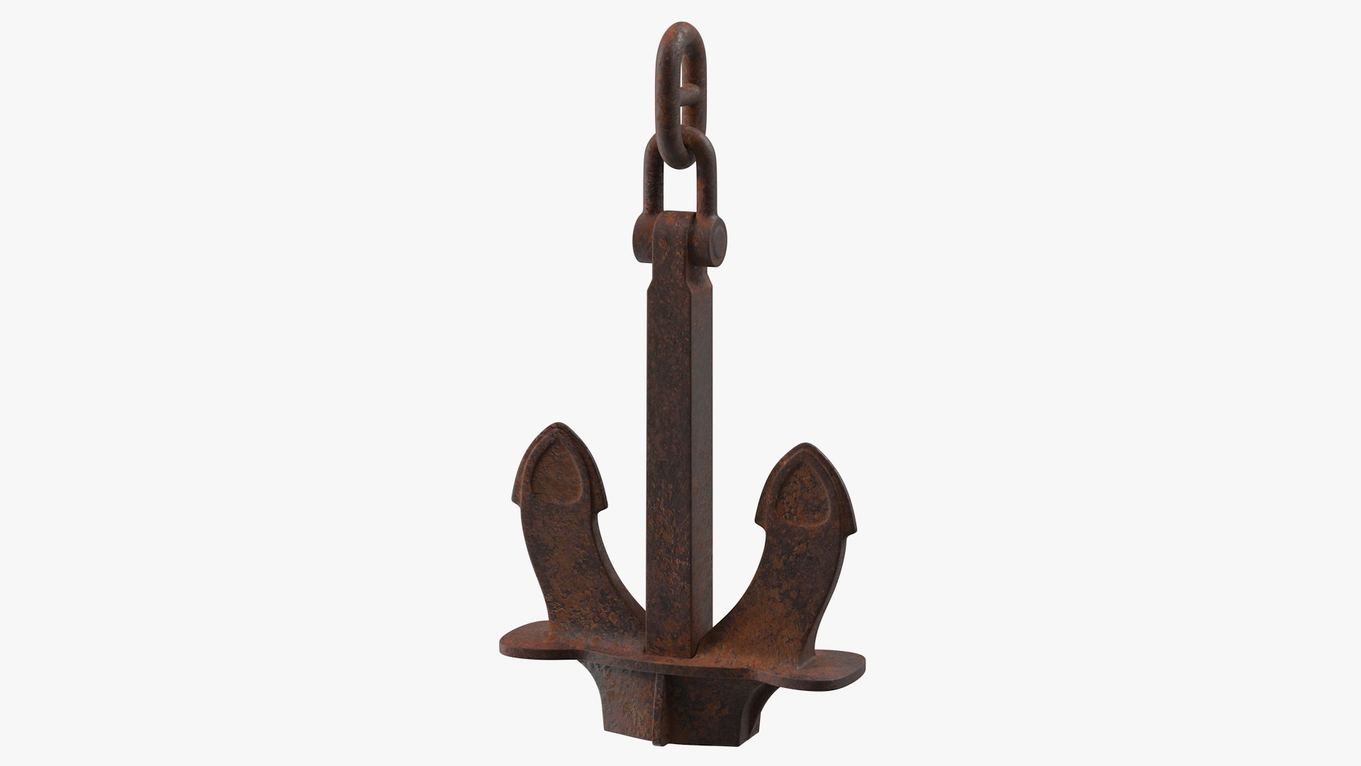 Rusty Anchor 3D model preview