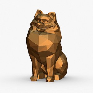 spitz pomeranian 3D model