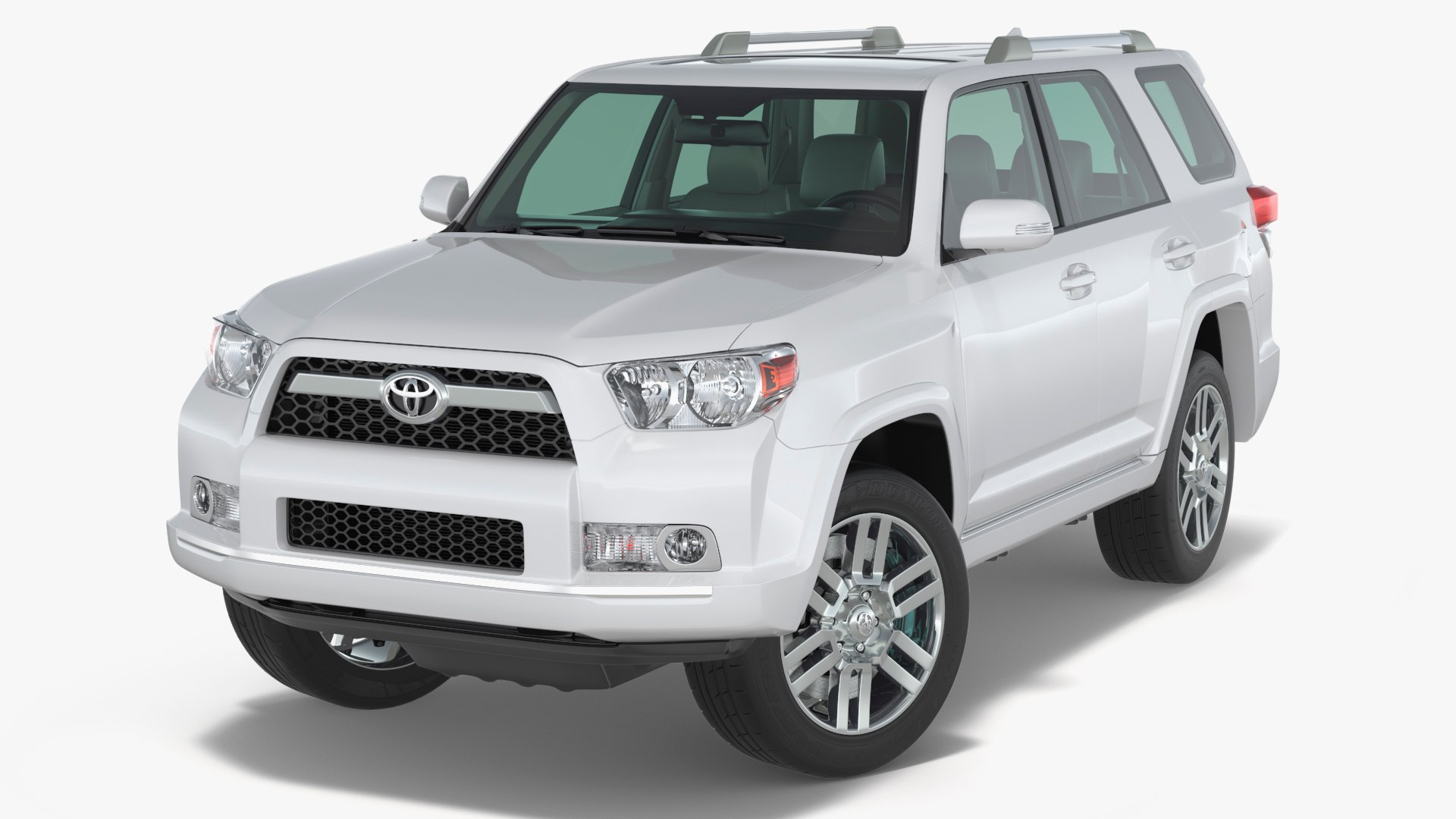 Mid Size SUV Toyota 4Runner Rigged 3D model preview