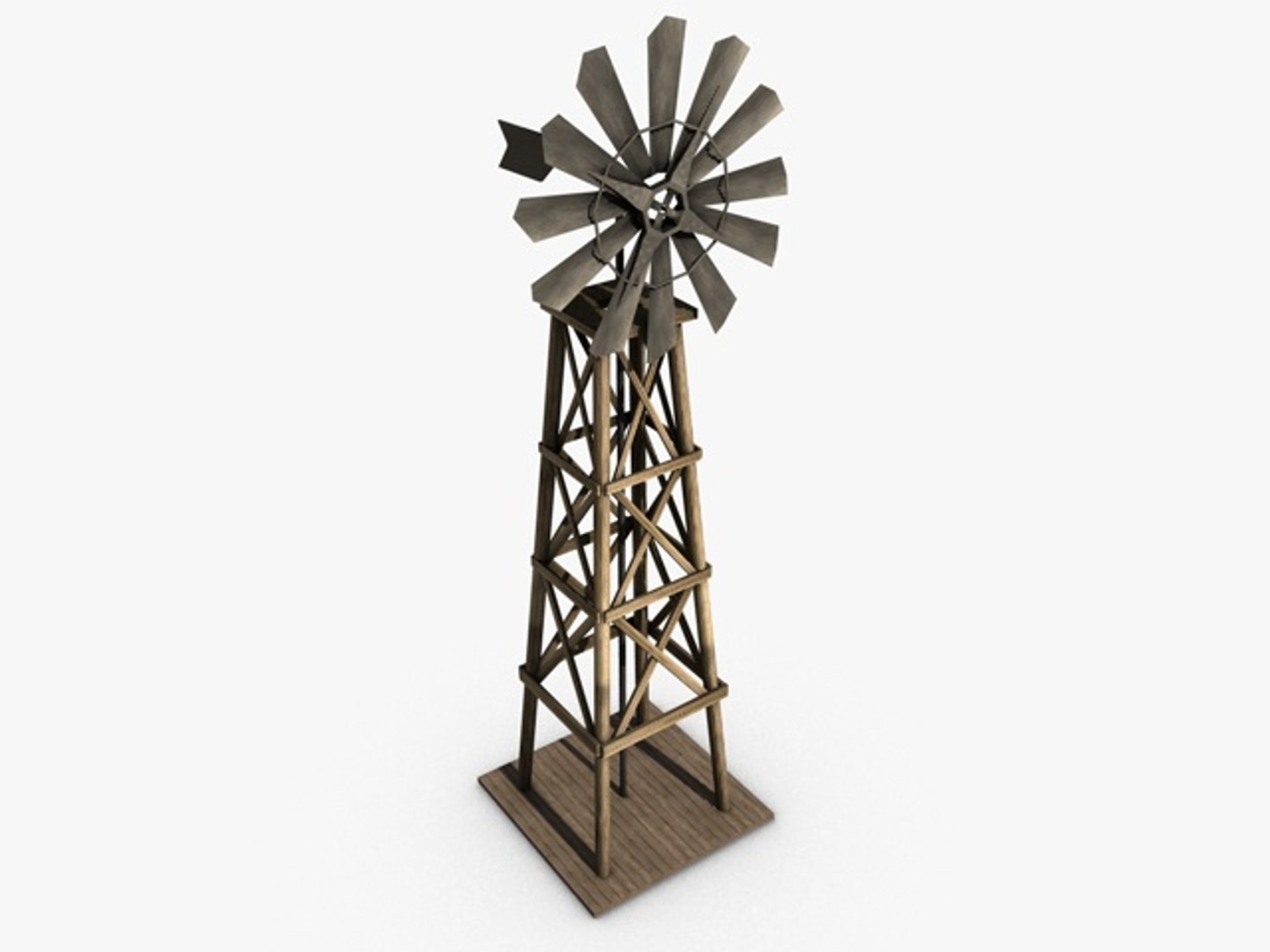 3d windmill wind model