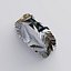 Contemporary designed ring with morion stone