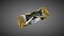 Contemporary designed ring with morion stone