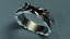 Contemporary designed ring with morion stone