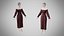 Robe 13 Velours Chocolat Avec Motif