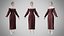 Robe 13 Velours Chocolat Avec Motif