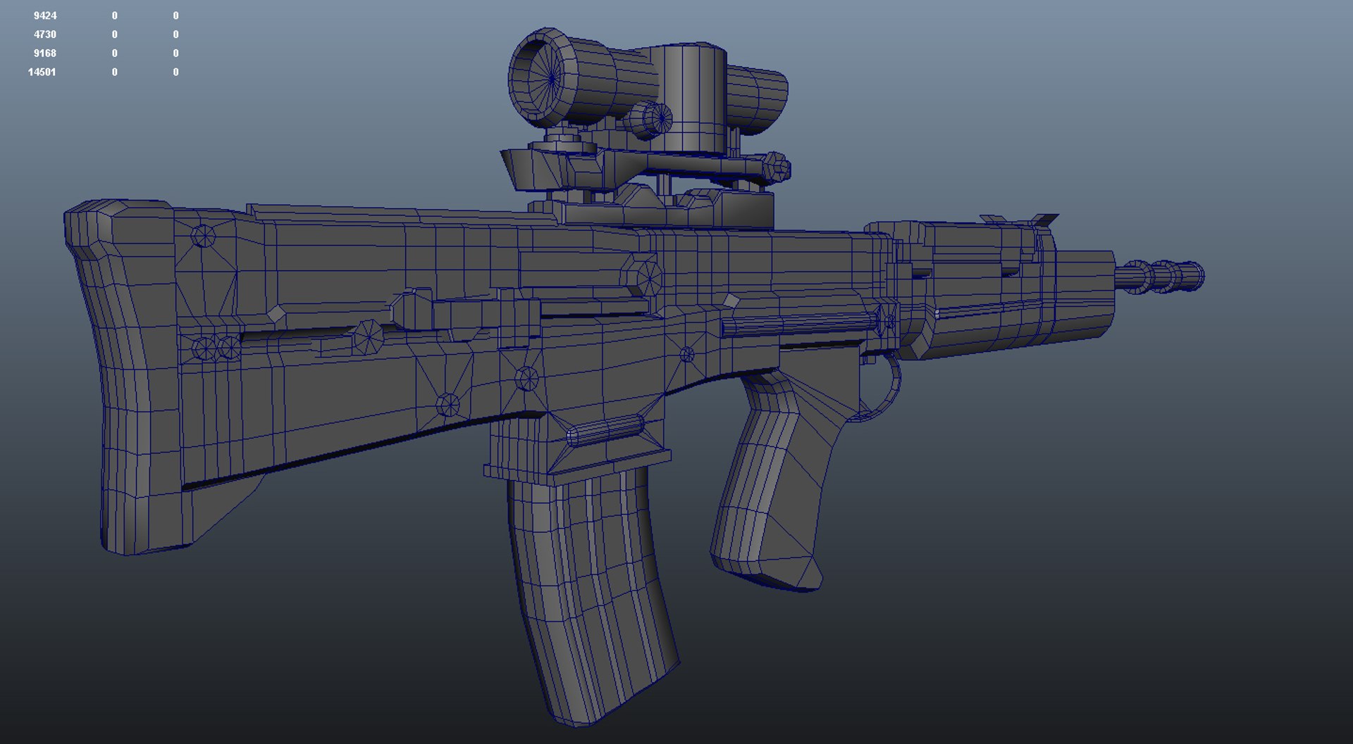 sa80 l85 weapon gun 3d ma