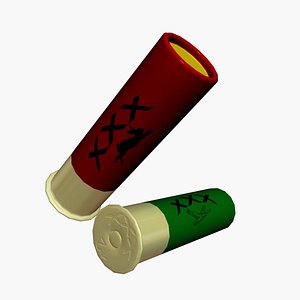 3D model shotgun shell