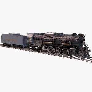 Pere Marquette 1225 locomotive train