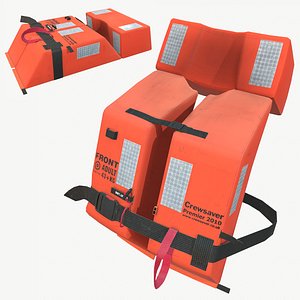 3D real-time crewsaver lifejacket model