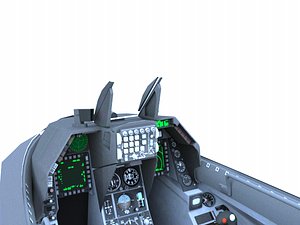 f-16c cockpit f-16 3d obj