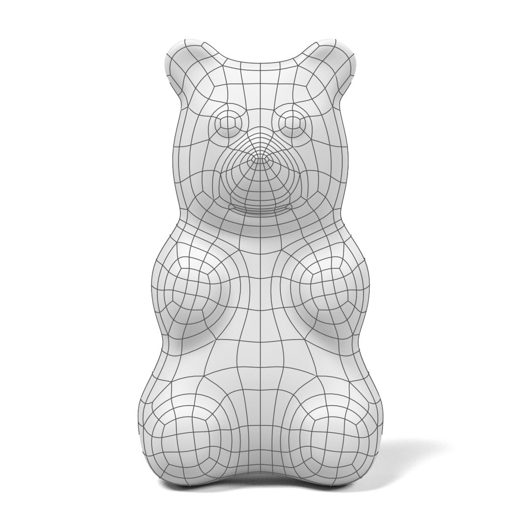 3d Gummy Bear Model
