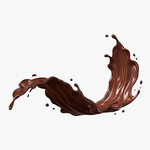 Chocolate Splash 06 3D model