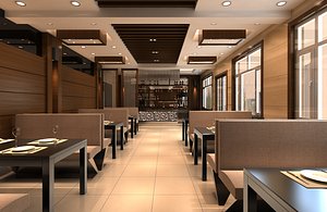 Restaurant Interior 01 model