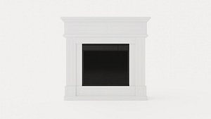 Skagen Electric Fireplace White