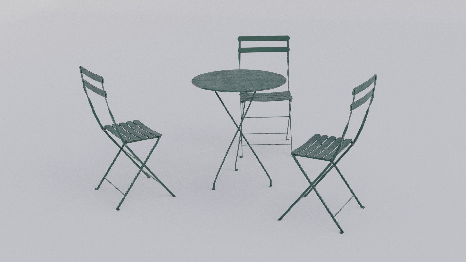 3D Outdoor Table Chair Model - TurboSquid 2281085