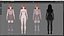Roupas casuais 0021 - Rig - Unreal - Unity - Blender - Animado - Personagem feminina realista