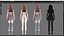 Roupas casuais 0021 - Rig - Unreal - Unity - Blender - Animado - Personagem feminina realista