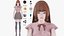 Roupas casuais 0021 - Rig - Unreal - Unity - Blender - Animado - Personagem feminina realista