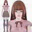 Roupas casuais 0021 - Rig - Unreal - Unity - Blender - Animado - Personagem feminina realista