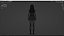 Roupas casuais 0021 - Rig - Unreal - Unity - Blender - Animado - Personagem feminina realista