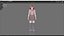 Roupas casuais 0021 - Rig - Unreal - Unity - Blender - Animado - Personagem feminina realista