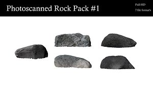 5 rock pack 3D