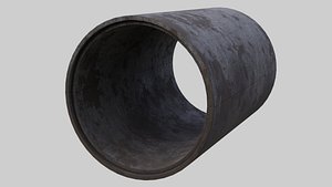 concrete pipe 1b 3D model