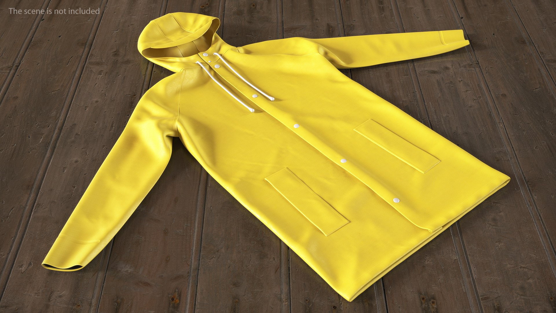 3D Folded Raincoat Jacket Rain Model - TurboSquid 1528489