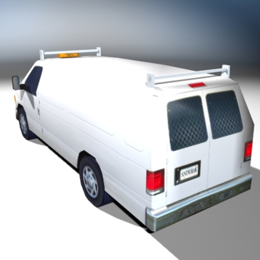 single contractor van 3d model