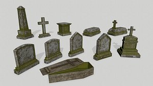 3D Tombstone Set