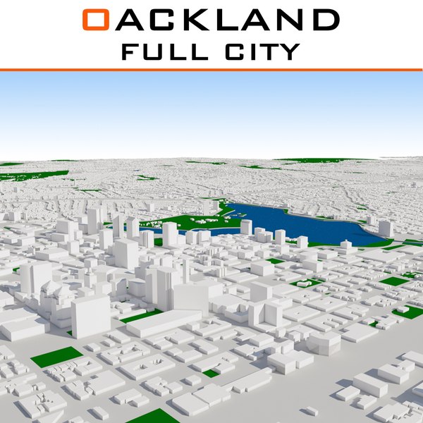 3D oakland cityscape build