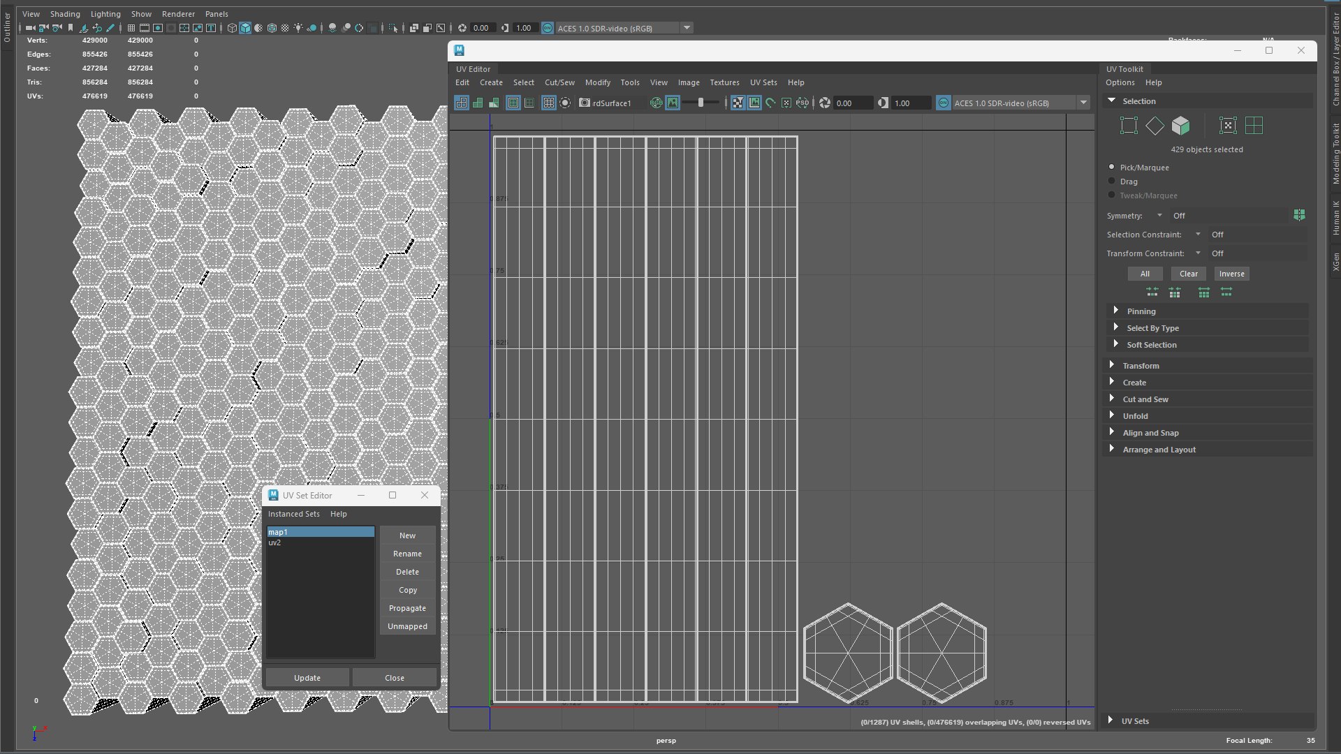 Hexagon Grid Seamless Loop Animation 1 3D Model - TurboSquid 2295389