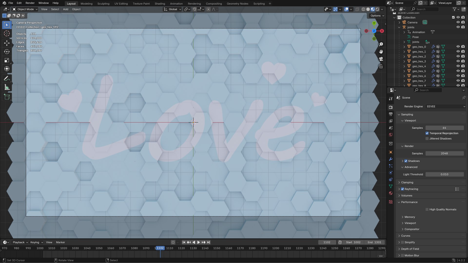 Hexagon Grid Seamless Loop Animation 1 3D Model - TurboSquid 2295389