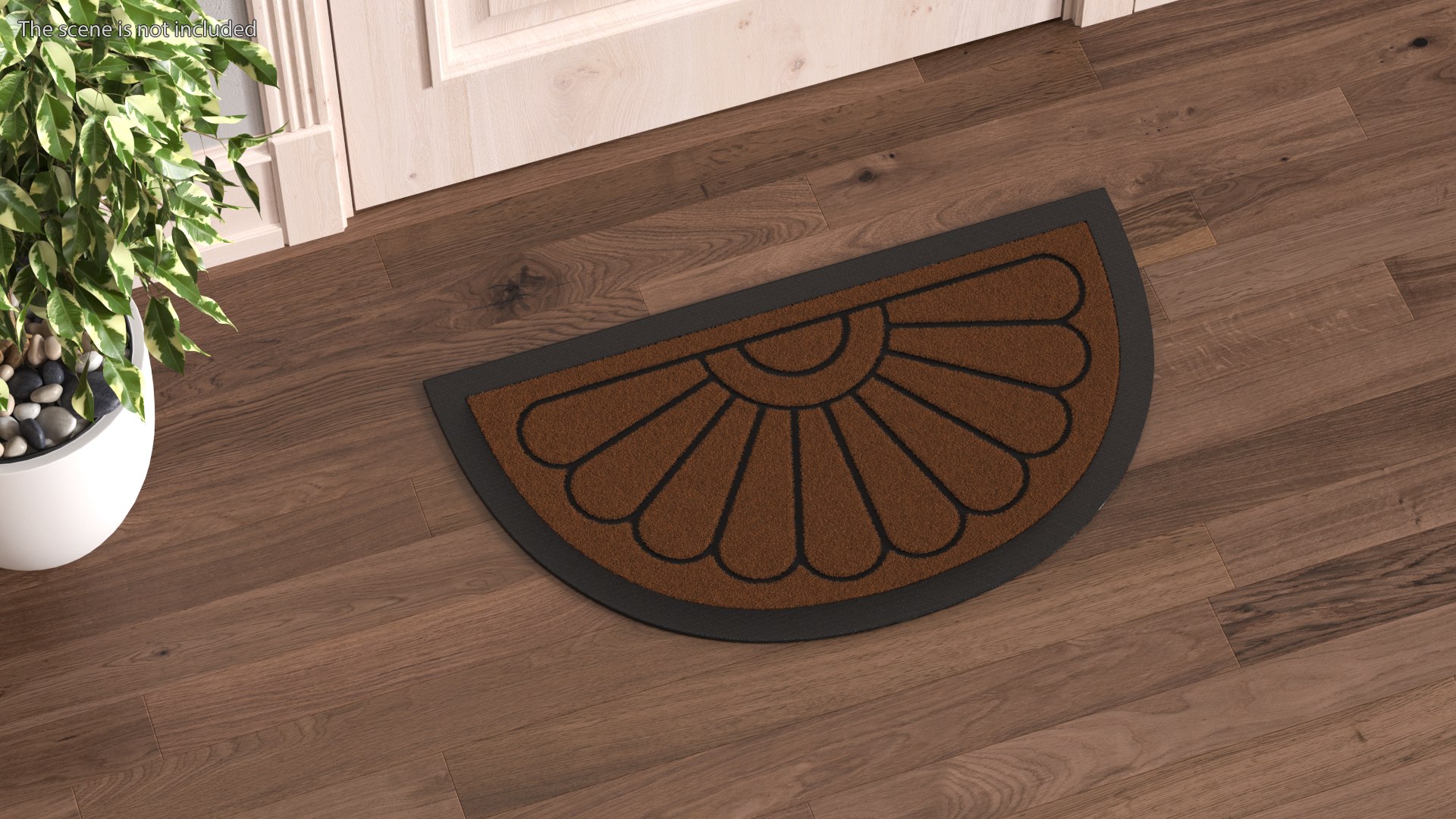 3D Brown Arched Door Mat Fur - TurboSquid 2135045