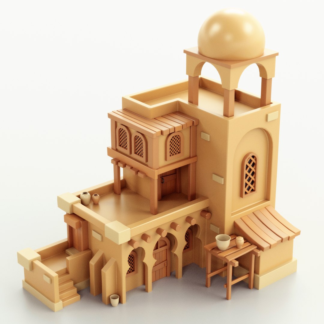 Arab Guest House 01 3D model - TurboSquid 1837748