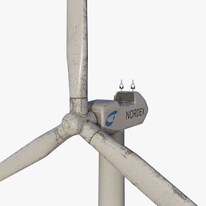wind turbine animation 3D model