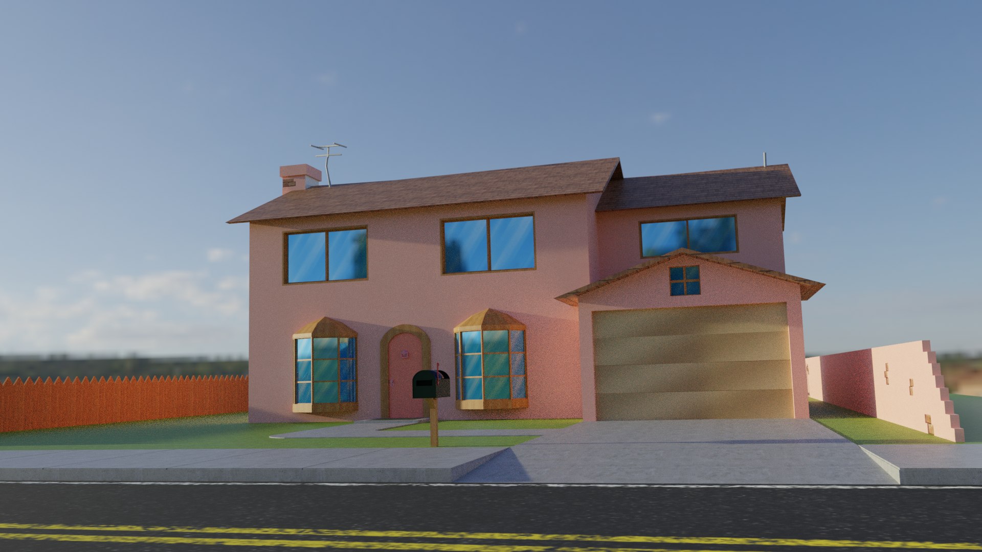 Simpsons House 3D Model - TurboSquid 1721445