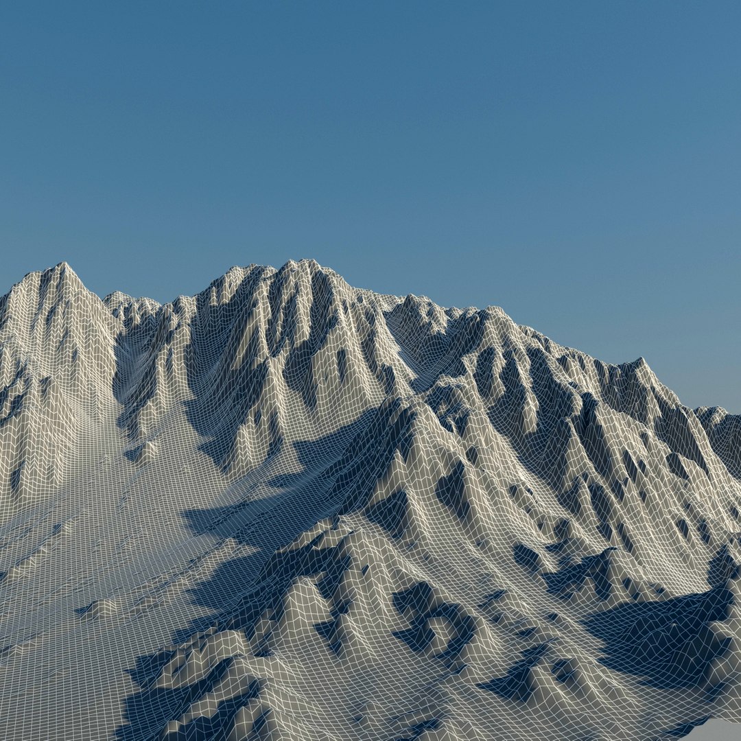 mountain terrain 3d max