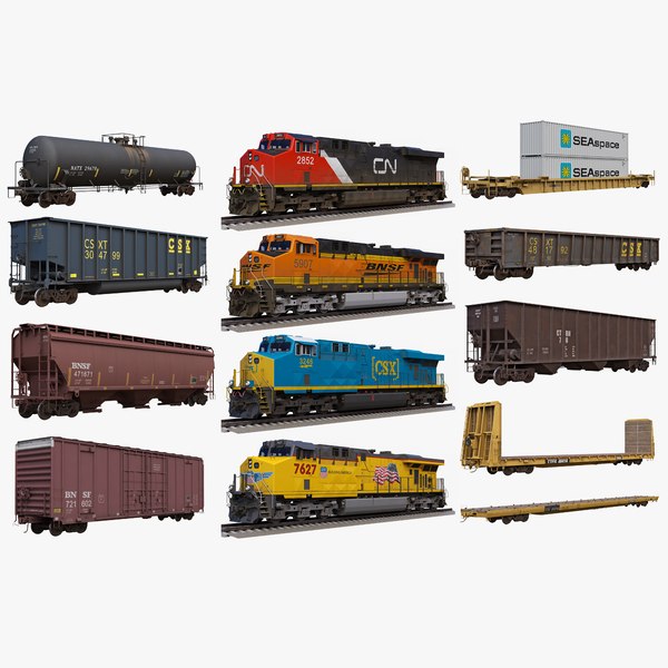 3d model boxcar wagon railway