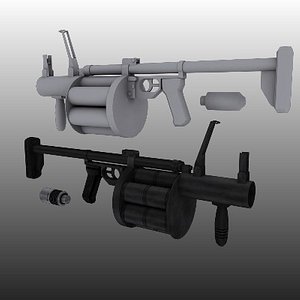 russian grenade launcher 3d max