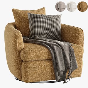 3D Uno Swivel Armchair model